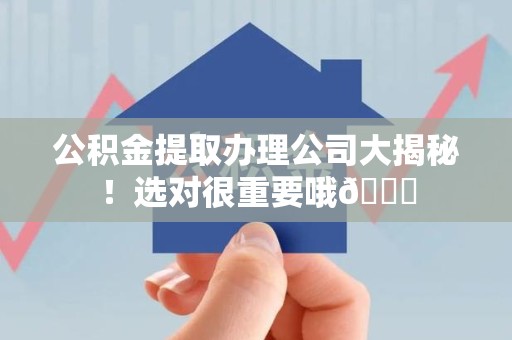 涵江公积金提取办理公司大揭秘！选对很重要哦😎